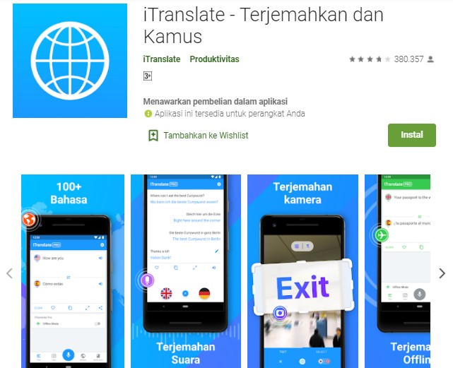 Aplikasi translate bahasa indonesia ke bahasa inggris yang baik dan benar