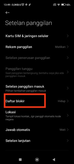 cara blokir sms di xiaomi